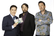 Would I Lie To You?. Image shows from L to R: Rob Brydon, David Mitchell, Lee Mack. Copyright: Zeppotron. Would I Lie To You?. Image shows from L to R: Rob Brydon, David Mitchell, Lee Mack. Copyright: Zeppotron.