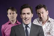 Would I Lie To You?. Image shows from L to R: David Mitchell, Rob Brydon, Lee Mack. Copyright: Zeppotron. Would I Lie To You?. Image shows from L to R: David Mitchell, Rob Brydon, Lee Mack. Copyright: Zeppotron.