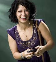 Shappi Khorsandi. Copyright: Alan Peebles / BBC. Shappi Khorsandi. Copyright: Alan Peebles / BBC.