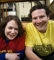 Web 2010 With Helen And Olly. Image shows from L to R: Helen Zaltzman, Olly Mann. Copyright: Somethin' Else. Web 2010 With Helen And Olly. Image shows from L to R: Helen Zaltzman, Olly Mann. Copyright: Somethin' Else.