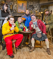 Mountain Goats. Image shows from L to R: Jules (Sharon Rooney), Conor (Kevin Guthrie), Bernie (Kathryn Howden), Ronnie Silva (Jonathan Watson), Jimmy Miller (Jimmy Chisholm), Bill (David Ireland). Copyright: BBC. Mountain Goats. Image shows from L to R: Jules (Sharon Rooney), Conor (Kevin Guthrie), Bernie (Kathryn Howden), Ronnie Silva (Jonathan Watson), Jimmy Miller (Jimmy Chisholm), Bill (David Ireland). Copyright: BBC.