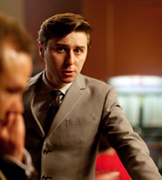 Rock & Chips. Del Boy (James Buckley). Copyright: Shazam Productions / BBC. Rock & Chips. Del Boy (James Buckley). Copyright: Shazam Productions / BBC.