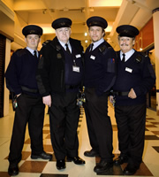 The Security Men. Image shows from L to R: Jimmy (Brendan O'Carroll), Kenneth (Peter Wight), Ray (Dean Andrews), Duckers (Bobby Ball). Copyright: ITV Studios. The Security Men. Image shows from L to R: Jimmy (Brendan O'Carroll), Kenneth (Peter Wight), Ray (Dean Andrews), Duckers (Bobby Ball). Copyright: ITV Studios.