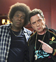 The One.... Image shows from L to R: Lenny Henry, Peter Serafinowicz. Copyright: BBC / Little Britain Productions. The One.... Image shows from L to R: Lenny Henry, Peter Serafinowicz. Copyright: BBC / Little Britain Productions.