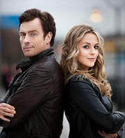 Vexed. Image shows from L to R: D.I. Jack Armstrong (Toby Stephens), D.I. Georgina Dixon (Miranda Raison). Copyright: Greenlit Rights. Vexed. Image shows from L to R: D.I. Jack Armstrong (Toby Stephens), D.I. Georgina Dixon (Miranda Raison). Copyright: Greenlit Rights.