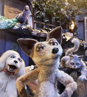 Mongrels. Image shows from L to R: Destiny, Kali, Nelson, Marion. Copyright: BBC. Mongrels. Image shows from L to R: Destiny, Kali, Nelson, Marion. Copyright: BBC.