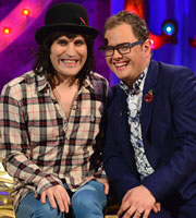 Alan Carr: Chatty Man. Image shows from L to R: Noel Fielding, Alan Carr. Copyright: Open Mike Productions. Alan Carr: Chatty Man. Image shows from L to R: Noel Fielding, Alan Carr. Copyright: Open Mike Productions.