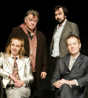 The Alternative Comedy Experience. Image shows from L to R: Paul Foot, Stewart Lee, Stephen Carlin, Alun Cochrane. Copyright: Comedy Central. The Alternative Comedy Experience. Image shows from L to R: Paul Foot, Stewart Lee, Stephen Carlin, Alun Cochrane. Copyright: Comedy Central.