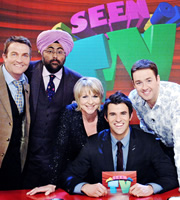 As Seen On TV. Image shows from L to R: Bradley Walsh, Hardeep Singh Kohli, Fern Britton, Steve Jones, Jason Manford. Copyright: Shine. As Seen On TV. Image shows from L to R: Bradley Walsh, Hardeep Singh Kohli, Fern Britton, Steve Jones, Jason Manford. Copyright: Shine.