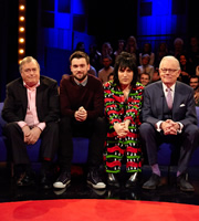 Backchat. Image shows from L to R: John Prescott, Jack Whitehall, Noel Fielding, Michael Whitehall. Copyright: Tiger Aspect Productions. Backchat. Image shows from L to R: John Prescott, Jack Whitehall, Noel Fielding, Michael Whitehall. Copyright: Tiger Aspect Productions.