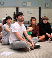 Bad Education. Image shows from L to R: Jing (Kae Alexander), Alfie (Jack Whitehall), Chantelle (Nikki Runeckles), Joe (Ethan Lawrence). Copyright: Tiger Aspect Productions. Bad Education. Image shows from L to R: Jing (Kae Alexander), Alfie (Jack Whitehall), Chantelle (Nikki Runeckles), Joe (Ethan Lawrence). Copyright: Tiger Aspect Productions.