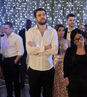 Bad Education. Image shows from L to R: Grayson (Jack Bence), Alfie (Jack Whitehall), Jing (Kae Alexander). Copyright: Tiger Aspect Productions. Bad Education. Image shows from L to R: Grayson (Jack Bence), Alfie (Jack Whitehall), Jing (Kae Alexander). Copyright: Tiger Aspect Productions.