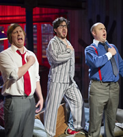 Badults. Image shows from L to R: Ben (Ben Clark), Matthew (Matthew Crosby), Tom (Tom Parry). Copyright: The Comedy Unit. Badults. Image shows from L to R: Ben (Ben Clark), Matthew (Matthew Crosby), Tom (Tom Parry). Copyright: The Comedy Unit.