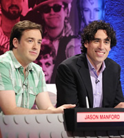 The Big Fat Quiz Of The Year. Image shows from L to R: Jason Manford, Stephen Mangan. Copyright: Hot Sauce / Channel 4 Television Corporation. The Big Fat Quiz Of The Year. Image shows from L to R: Jason Manford, Stephen Mangan. Copyright: Hot Sauce / Channel 4 Television Corporation.