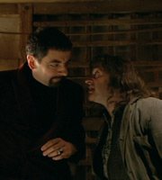 Blackadder. Image shows from L to R: Lord Edmund Blackadder V (Rowan Atkinson), Baldrick (Tony Robinson). Copyright: BBC / Tiger Aspect Productions. Blackadder. Image shows from L to R: Lord Edmund Blackadder V (Rowan Atkinson), Baldrick (Tony Robinson). Copyright: BBC / Tiger Aspect Productions.