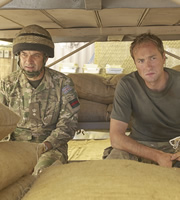 Bluestone 42. Image shows from L to R: Lt Col Smith (Tony Gardner), Nick (Oliver Chris). Copyright: BBC. Bluestone 42. Image shows from L to R: Lt Col Smith (Tony Gardner), Nick (Oliver Chris). Copyright: BBC.