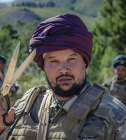 Bluestone 42. Faruq (Keeno Lee Hector). Copyright: BBC. Bluestone 42. Faruq (Keeno Lee Hector). Copyright: BBC.