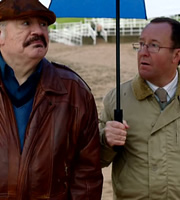 Bob Servant. Image shows from L to R: Bob Servant (Brian Cox), Frank (Jonathan Watson). Copyright: BBC. Bob Servant. Image shows from L to R: Bob Servant (Brian Cox), Frank (Jonathan Watson). Copyright: BBC.