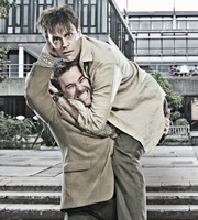 Campus. Image shows from L to R: Jonty de Wolfe (Andy Nyman), Matt Beer (Joseph Millson). Copyright: Monicker Pictures. Campus. Image shows from L to R: Jonty de Wolfe (Andy Nyman), Matt Beer (Joseph Millson). Copyright: Monicker Pictures.