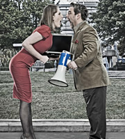 Campus. Image shows from L to R: Georgina 'George' Bryan (Katherine Ryan), Jonty de Wolfe (Andy Nyman). Copyright: Monicker Pictures. Campus. Image shows from L to R: Georgina 'George' Bryan (Katherine Ryan), Jonty de Wolfe (Andy Nyman). Copyright: Monicker Pictures.