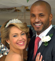 Candy Cabs. Image shows from L to R: Kendra (Misha Timmins), Eddie (Ricky Whittle). Copyright: Splash Media. Candy Cabs. Image shows from L to R: Kendra (Misha Timmins), Eddie (Ricky Whittle). Copyright: Splash Media.