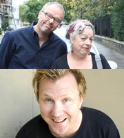 Carpool. Image shows from L to R: Robert Llewellyn, Jo Brand, Jason Byrne. Copyright: RDF Television. Carpool. Image shows from L to R: Robert Llewellyn, Jo Brand, Jason Byrne. Copyright: RDF Television.