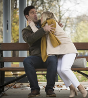 Catastrophe. Image shows from L to R: Rob (Rob Delaney), Fran (Ashley Jensen). Copyright: Avalon Television. Catastrophe. Image shows from L to R: Rob (Rob Delaney), Fran (Ashley Jensen). Copyright: Avalon Television.