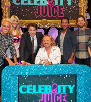 Celebrity Juice. Image shows from L to R: Jamie Laing, Holly Willoughby, Jonathan Ross, Leigh Francis, Gino D'Acampo, Chris Ramsey. Copyright: Talkback / TalkbackThames. Celebrity Juice. Image shows from L to R: Jamie Laing, Holly Willoughby, Jonathan Ross, Leigh Francis, Gino D'Acampo, Chris Ramsey. Copyright: Talkback / TalkbackThames.