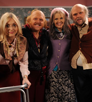 Celebrity Juice. Image shows from L to R: Fearne Cotton, Leigh Francis, Holly Willoughby, Rufus Hound. Copyright: Talkback / TalkbackThames. Celebrity Juice. Image shows from L to R: Fearne Cotton, Leigh Francis, Holly Willoughby, Rufus Hound. Copyright: Talkback / TalkbackThames.