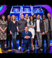 Celebrity Squares. Image shows from L to R: Katy Wix, Paddy McGuinness, Anna Crilly, Rob Beckett, Warwick Davis, Tim Vine, Michelle Keegan, Joe Wilkinson, Louis Smith, Alison Hammond, Gino D'Acampo. Copyright: September Films / GroupM Entertainment. Celebrity Squares. Image shows from L to R: Katy Wix, Paddy McGuinness, Anna Crilly, Rob Beckett, Warwick Davis, Tim Vine, Michelle Keegan, Joe Wilkinson, Louis Smith, Alison Hammond, Gino D'Acampo. Copyright: September Films / GroupM Entertainment.