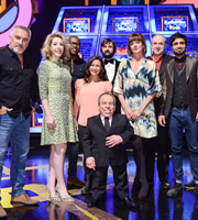 Celebrity Squares. Image shows from L to R: Paul Hollywood, Katherine Ryan, Ugo Monye, Hayley Tamaddon, Joe Wilkinson, Warwick Davis, Doon Mackichan, Tim Vine, Paul Chowdhry. Copyright: September Films / GroupM Entertainment. Celebrity Squares. Image shows from L to R: Paul Hollywood, Katherine Ryan, Ugo Monye, Hayley Tamaddon, Joe Wilkinson, Warwick Davis, Doon Mackichan, Tim Vine, Paul Chowdhry. Copyright: September Films / GroupM Entertainment.