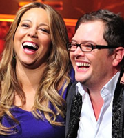 Alan Carr: Chatty Man. Image shows from L to R: Mariah Carey, Alan Carr. Copyright: Open Mike Productions. Alan Carr: Chatty Man. Image shows from L to R: Mariah Carey, Alan Carr. Copyright: Open Mike Productions.