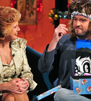 Alan Carr: Chatty Man. Image shows from L to R: Cilla Black, Justin Lee Collins. Copyright: Open Mike Productions. Alan Carr: Chatty Man. Image shows from L to R: Cilla Black, Justin Lee Collins. Copyright: Open Mike Productions.