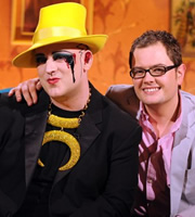 Alan Carr: Chatty Man. Image shows from L to R: Boy George, Alan Carr. Copyright: Open Mike Productions. Alan Carr: Chatty Man. Image shows from L to R: Boy George, Alan Carr. Copyright: Open Mike Productions.
