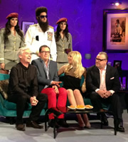 Alan Carr: Chatty Man. Image shows from L to R: Phillip Schofield, Sacha Baron Cohen, Alan Carr, Holly Willoughby, Ray Winstone. Copyright: Open Mike Productions. Alan Carr: Chatty Man. Image shows from L to R: Phillip Schofield, Sacha Baron Cohen, Alan Carr, Holly Willoughby, Ray Winstone. Copyright: Open Mike Productions.