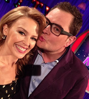 Alan Carr: Chatty Man. Image shows from L to R: Kylie Minogue, Alan Carr. Copyright: Open Mike Productions. Alan Carr: Chatty Man. Image shows from L to R: Kylie Minogue, Alan Carr. Copyright: Open Mike Productions.