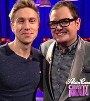 Alan Carr: Chatty Man. Image shows from L to R: Russell Howard, Alan Carr. Copyright: Open Mike Productions. Alan Carr: Chatty Man. Image shows from L to R: Russell Howard, Alan Carr. Copyright: Open Mike Productions.