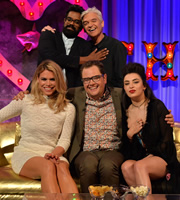Alan Carr: Chatty Man. Image shows from L to R: Billie Piper, Romesh Ranganathan, Phillip Schofield, Charlotte Aitchison. Copyright: Open Mike Productions. Alan Carr: Chatty Man. Image shows from L to R: Billie Piper, Romesh Ranganathan, Phillip Schofield, Charlotte Aitchison. Copyright: Open Mike Productions.