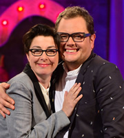 Alan Carr: Chatty Man. Image shows from L to R: Sue Perkins, Alan Carr. Copyright: Open Mike Productions. Alan Carr: Chatty Man. Image shows from L to R: Sue Perkins, Alan Carr. Copyright: Open Mike Productions.