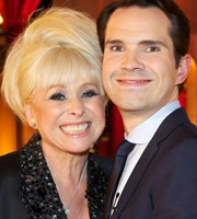 A Comedy Roast. Image shows from L to R: Barbara Windsor, Jimmy Carr. Copyright: Monkey Kingdom. A Comedy Roast. Image shows from L to R: Barbara Windsor, Jimmy Carr. Copyright: Monkey Kingdom.