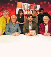 Comedy World Cup. Image shows from L to R: Jo Brand, Dave Spikey, Shappi Khorsandi, David Tennant, Jason Manford, Paul Chowdhry, Nicholas Parsons. Copyright: Open Mike Productions. Comedy World Cup. Image shows from L to R: Jo Brand, Dave Spikey, Shappi Khorsandi, David Tennant, Jason Manford, Paul Chowdhry, Nicholas Parsons. Copyright: Open Mike Productions.