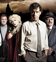 The Comic Strip Presents.... Image shows from L to R: Alastair Campbell (Harry Enfield), Margaret Thatcher (Jennifer Saunders), Tony Blair (Stephen Mangan), Inspector Hutton (Robbie Coltrane). Copyright: Comic Strip Productions. The Comic Strip Presents.... Image shows from L to R: Alastair Campbell (Harry Enfield), Margaret Thatcher (Jennifer Saunders), Tony Blair (Stephen Mangan), Inspector Hutton (Robbie Coltrane). Copyright: Comic Strip Productions.
