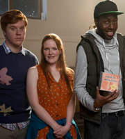 Common Ground. Image shows from L to R: Ted (Danny Morgan), Nell (Eri Jackson), Marlon (Daniel Lawrence Taylor). Copyright: Baby Cow Productions. Common Ground. Image shows from L to R: Ted (Danny Morgan), Nell (Eri Jackson), Marlon (Daniel Lawrence Taylor). Copyright: Baby Cow Productions.