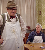 Count Arthur Strong. Image shows from L to R: Count Arthur Strong (Steve Delaney), Eggy (Dave Plimmer). Copyright: Retort / Komedia Entertainment. Count Arthur Strong. Image shows from L to R: Count Arthur Strong (Steve Delaney), Eggy (Dave Plimmer). Copyright: Retort / Komedia Entertainment.