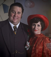 Cradle To Grave. Image shows from L to R: Fred 'Spud' Baker (Peter Kay), Bet Baker (Lucy Speed). Copyright: ITV Studios. Cradle To Grave. Image shows from L to R: Fred 'Spud' Baker (Peter Kay), Bet Baker (Lucy Speed). Copyright: ITV Studios.