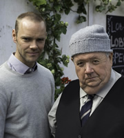 Doc Martin. Image shows from L to R: Al Large (Joe Absolom), Bert Large (Ian McNeice). Copyright: Buffalo Pictures / Homerun Productions. Doc Martin. Image shows from L to R: Al Large (Joe Absolom), Bert Large (Ian McNeice). Copyright: Buffalo Pictures / Homerun Productions.