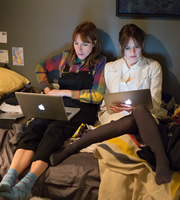 Doll & Em. Image shows from L to R: Doll (Dolly Wells), Em (Emily Mortimer). Copyright: King Bee Productions / Revolution Films. Doll & Em. Image shows from L to R: Doll (Dolly Wells), Em (Emily Mortimer). Copyright: King Bee Productions / Revolution Films.