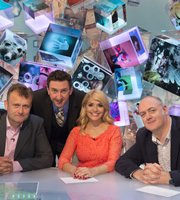 Duck Quacks Don't Echo. Image shows from L to R: Hugh Dennis, Lee Mack, Holly Willoughby, Dara O Briain. Copyright: Magnum Media. Duck Quacks Don't Echo. Image shows from L to R: Hugh Dennis, Lee Mack, Holly Willoughby, Dara O Briain. Copyright: Magnum Media.