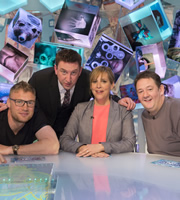 Duck Quacks Don't Echo. Image shows from L to R: Andrew Flintoff, Lee Mack, Mel Giedroyc, Johnny Vegas. Copyright: Magnum Media. Duck Quacks Don't Echo. Image shows from L to R: Andrew Flintoff, Lee Mack, Mel Giedroyc, Johnny Vegas. Copyright: Magnum Media.