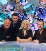Duck Quacks Don't Echo. Image shows from L to R: Chris Tarrant, Lee Mack, Kimberly Wyatt, Robert Webb. Copyright: Magnum Media. Duck Quacks Don't Echo. Image shows from L to R: Chris Tarrant, Lee Mack, Kimberly Wyatt, Robert Webb. Copyright: Magnum Media.